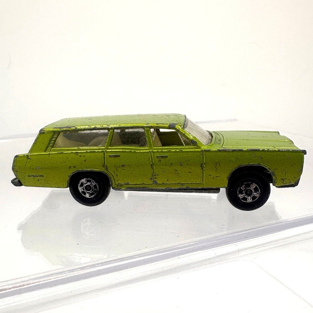 Vintage Matchbox Lesney Superfast No 55 73 Mercury Commuter Wagon Lime Green